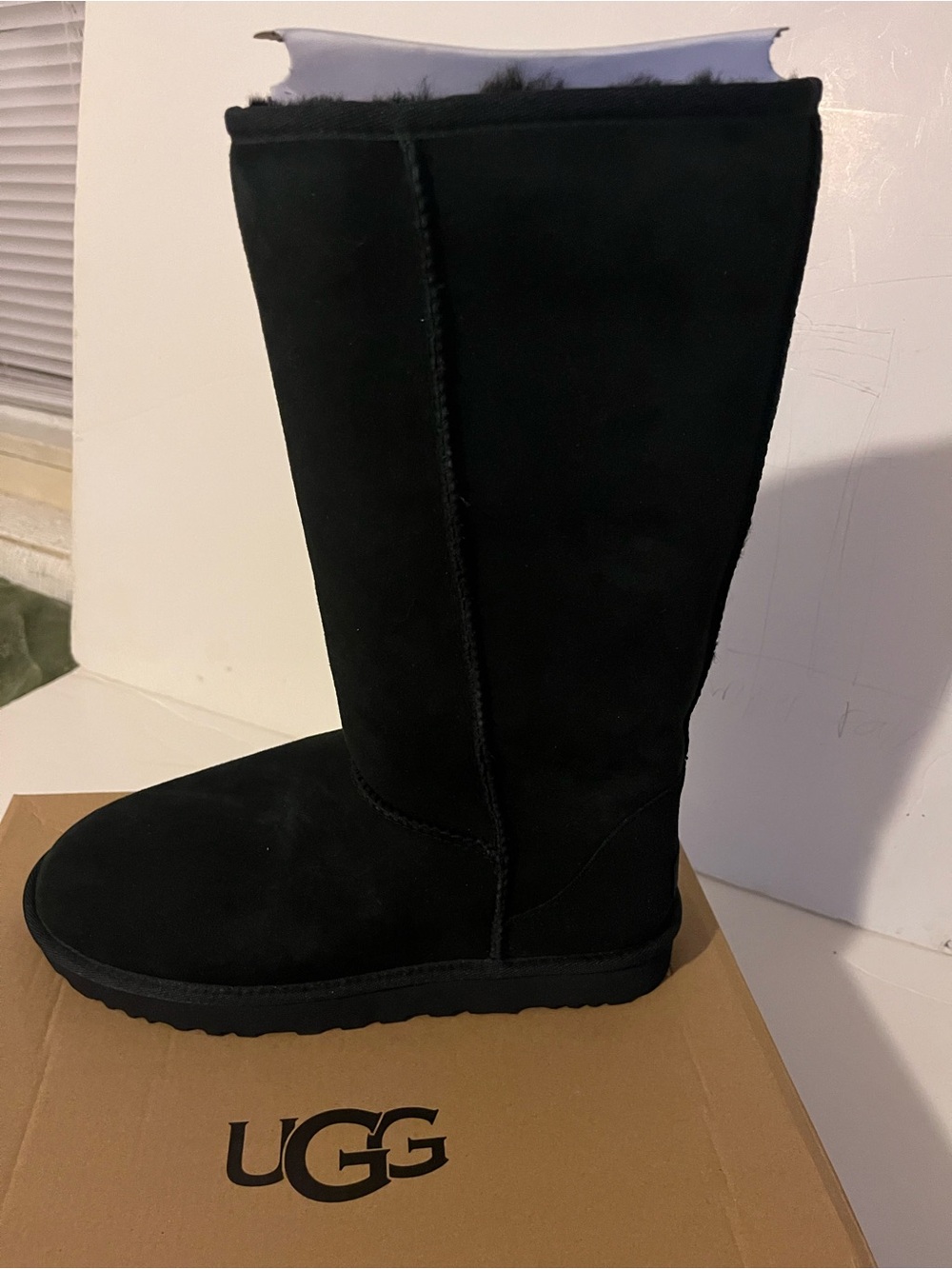 UGG Tall Suede Boot - Black